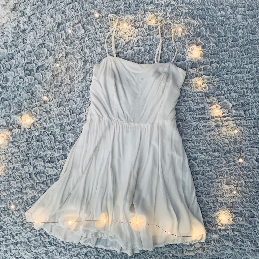 White summer mini dress